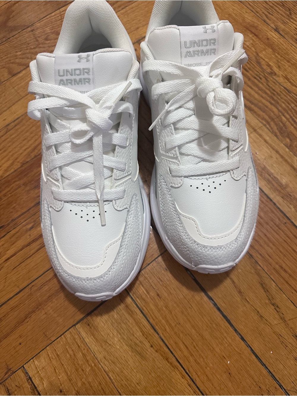 Under Armour Kids White Low-Top Athletic Sneakers